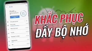 bộ nhớ điện thoại Samsung bị đầy